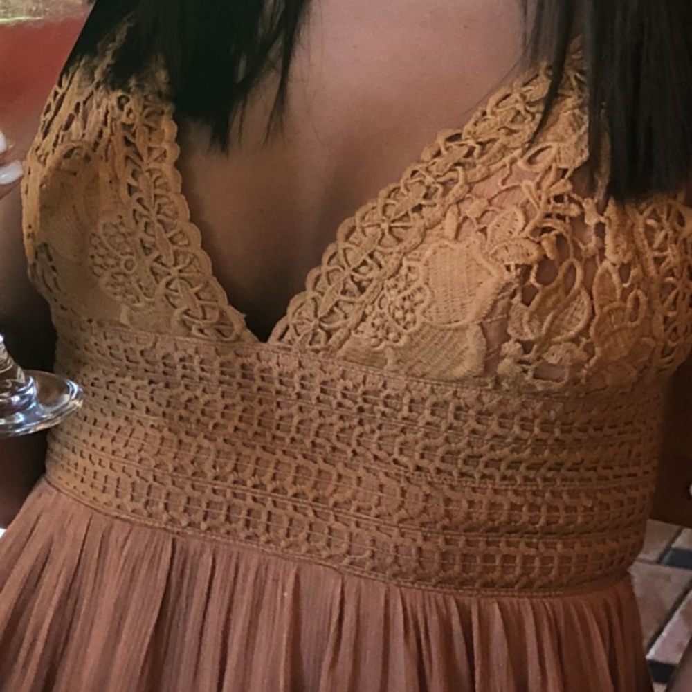 burnt orange sun dress
